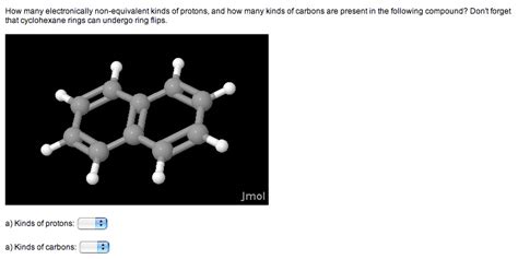 Solved How Many Electronically Non Equivalent Kinds Of Chegg