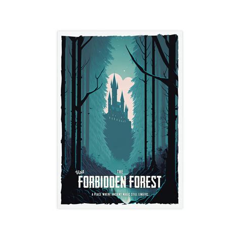 Travel Poster - Forbidden Forest - Harry Potter