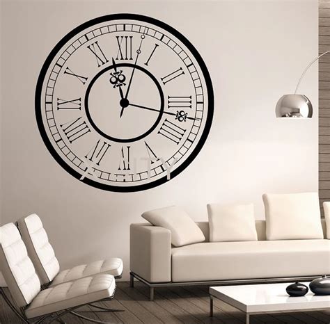 Clock Vinyl Wall Decal Sticker Art Decor Bedroom Design Mural Interior