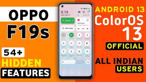 Oppo F19s ColorOS 13 Update Features 54 Hidden Features Oppo F19s