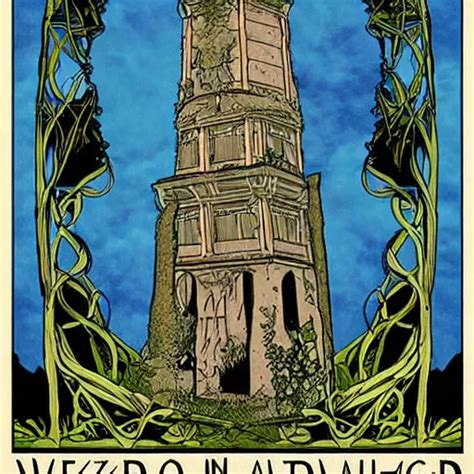 The Abandoned Wizard S Tower In The Overgrown Garden Stable Diffusion