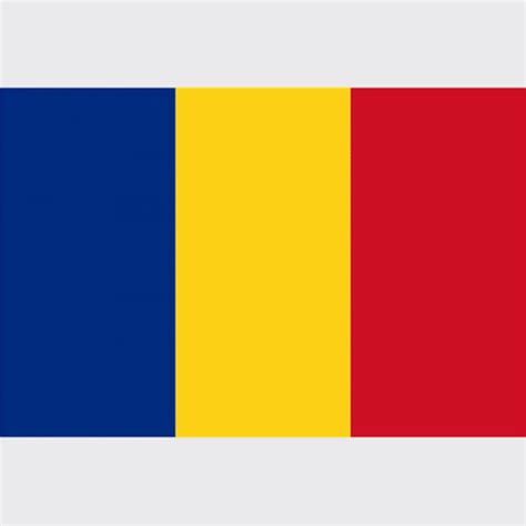 Flag Of Romania Three Vertical Stripes Romanian National Symbol Blue Yellow Red Colors