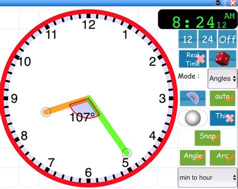 Interactive clock | analog clock | digital | movable | teaching clock ...