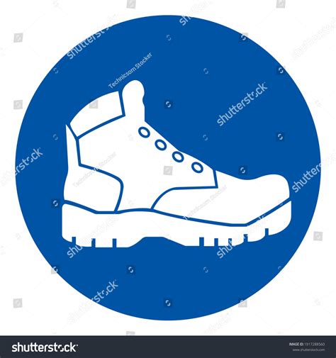 Safety Shoes Sign Vector