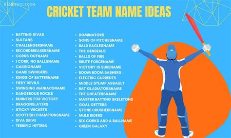 Cricket Team Names To Make Your Opponent Clean Bowled Nameswolf