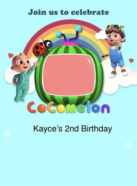 11 Rainbow Cocomelon Canva Birthday Invitation Templates Artofit