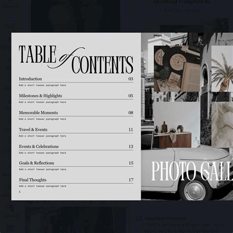 2025 Year in Review Magazine Template | Editable Canva Template ...