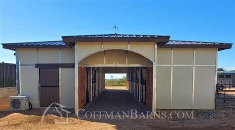 Custom Hip Roof Barn | Scottsdale, AZ | Coffman Barns