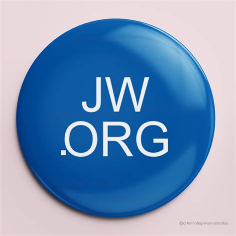 Buttons JW 5 5 Cm Arte Minha Personalizados