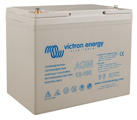 Victron 12V 100Ah AGM Super Cycle Battery BAT412110081 Solar