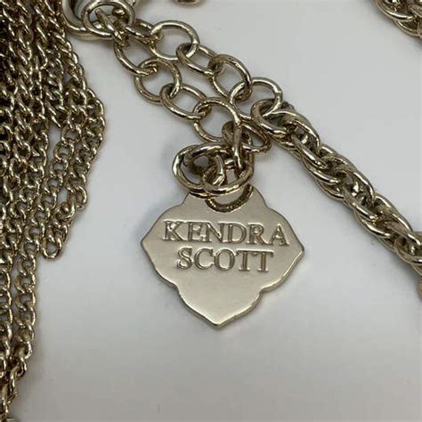 Buy The Designer Kendra Scott Gold Tone Green Rayne Stone Tassel Pendant Necklace Goodwillfinds