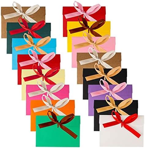 42 PCS Gift Card Envelopes Coloured Pearlescent Paper Mini Envelopes