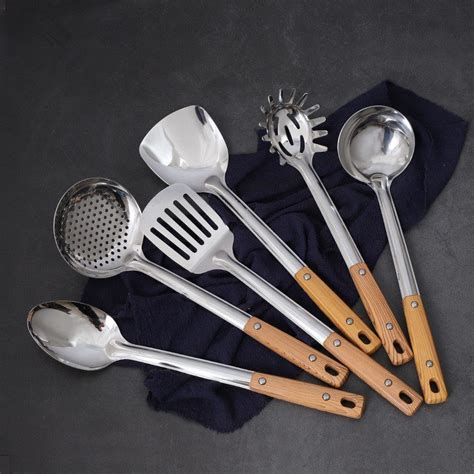 Steel utensils set manufacturers, stainless steel cooking utensils set supplier from China