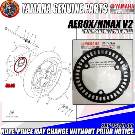 YAMAHA GENUINE SPEED ROTOR ABS SENSOR AEROX NMAX V1 V2 YGP GENUINE