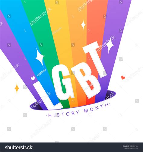 Lgbt History Month Square Vector Illustration Stock Vector Royalty Free 1821497924 Shutterstock