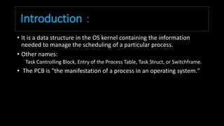 process control blockpcb pptx