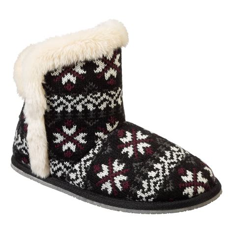 Natural Reflections® Womens Fair Isle Knit Bootie Slippers Cabelas