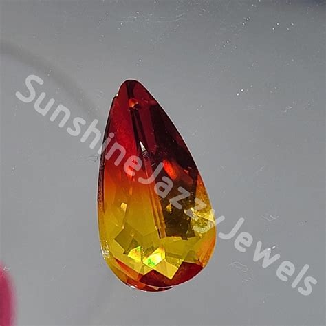 Red Orange Crystal - Etsy