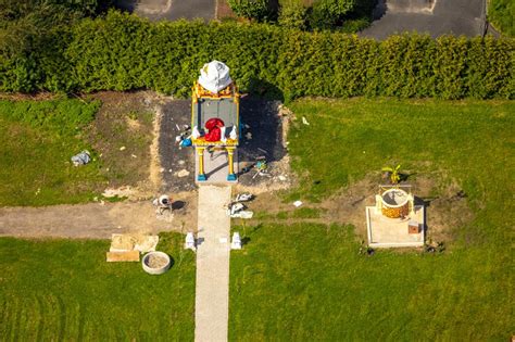 Hamm Aus Der Vogelperspektive Baustelle Zum Neubau Einer Hindu