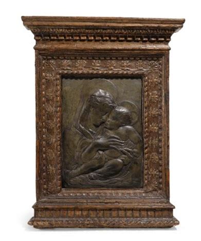 Relief with the Madonna and Child by Donatello on artnet