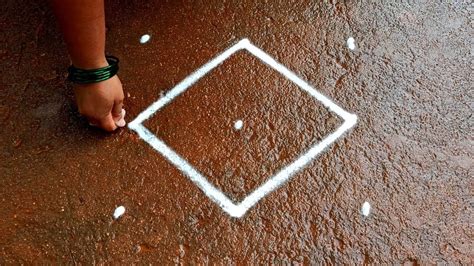 Aani Madham Simple Padi Kolam Unique Flowers Kolam Pandaga