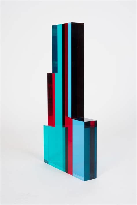 Vasa Velizar Mihich Skyscraper Colored Acrylic Sculpture At 1stdibs