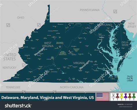 Map East Coast States Images Stock Photos Vectors Shutterstock