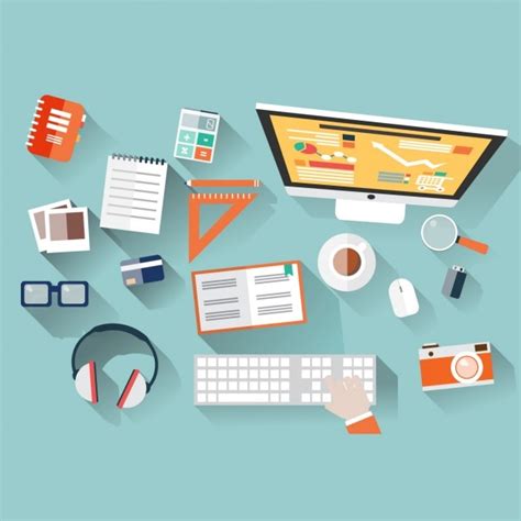 vector working elements top view