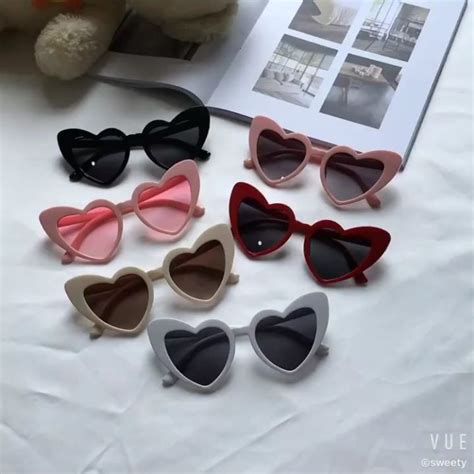 【ready Stock Cod】 Womens Accessories Clout Goggle Fashion Love Heart