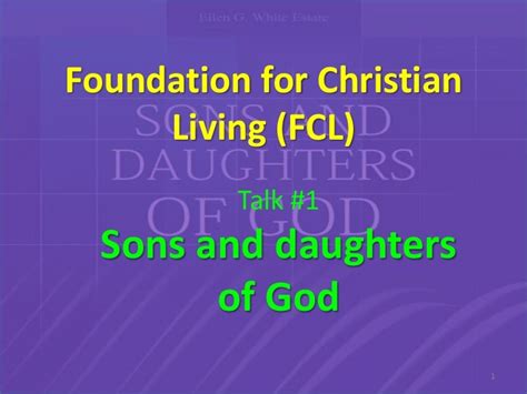 Sons And Daughters Of God