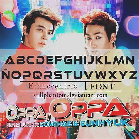 Eunhae Oppa Oppa Font By Stillphantom On Deviantart