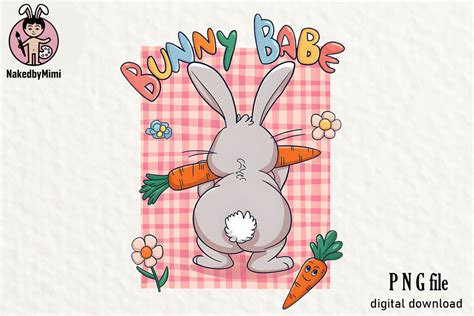 Bunny Babe Sublimation Graphic By Nakedbymimi Creative Fabrica
