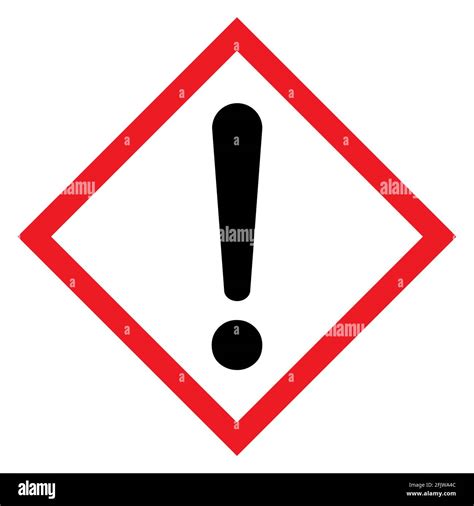 Exclamation Mark Flat Design Icon Vector Hazard Warning Attention Sign