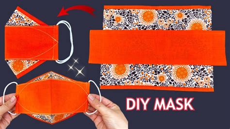 Easy New Style 3d Mask Diy Beautiful Face Mask Easy Pattern Sewing Tutorial Breathable Mask