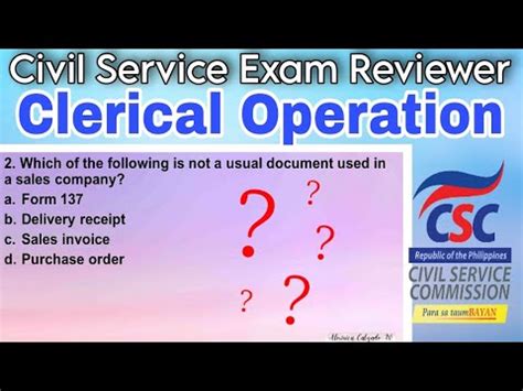 CIVIL SERVICE EXAM REVIEWER Clerical Operation 2023 ABRINICA