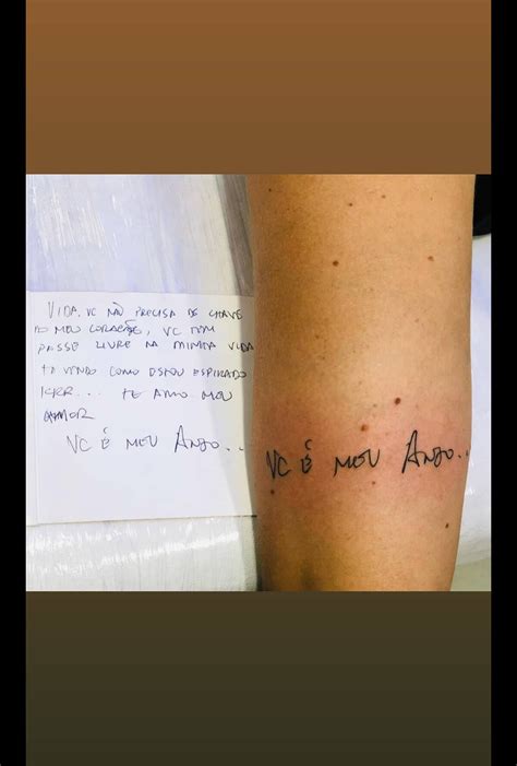 Foto Ex Noiva De Gabriel Diniz Fez Tatuagem Em Homenagem Ao Cantor E