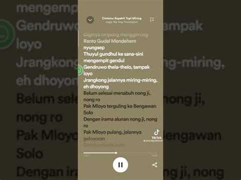 Cintamu Sepahit Topi Miring Lyrics Spotify Lirik Lagu Lirik Spotify