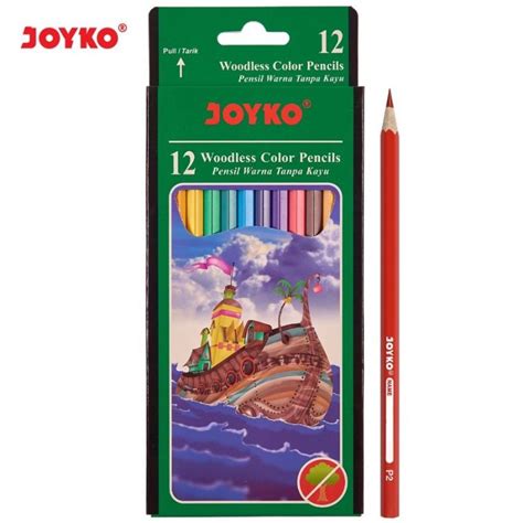 Jual Pensil Warna Joyko 12 Warna Panjang Cp 103 Woodles 1set 12wrn