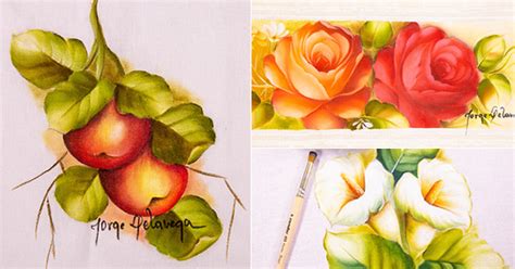 Pintura Em Tecido Flores E Frutas Dicas Para Aprender A Fazer