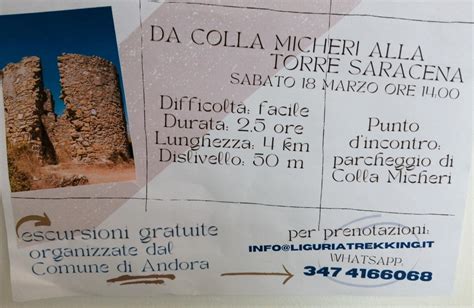 Trekking Da Colla Micheri Alla Torre Saracena Escursionismo It