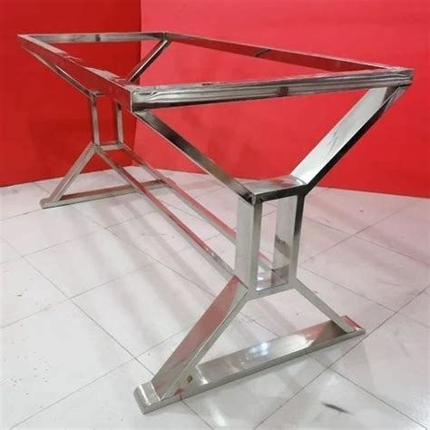 Stainless Steel Ss Dining Table Frame Size X Feet At Rs In Chennai