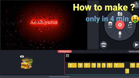 How To Make Aashiyana Mera Glowing Text Video In Kinemaster With Black