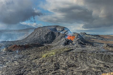 volcano   eruption stock photo  image