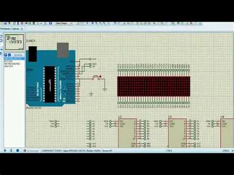 Belajar Pemrograman Running Text Dot Matrix Display Arduino Proteus