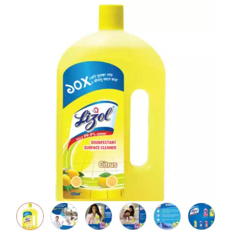 Lizol Floor Cleaner Citrus Disinfectant Surface 975 Ml EasyShop