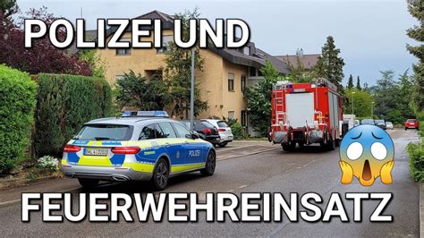 Polizei Und Feuerwehreinsatz In Heiningen Youtube