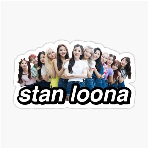 Stan Loona Ot12 Edition Sticker For Sale By Gooseygang Redbubble