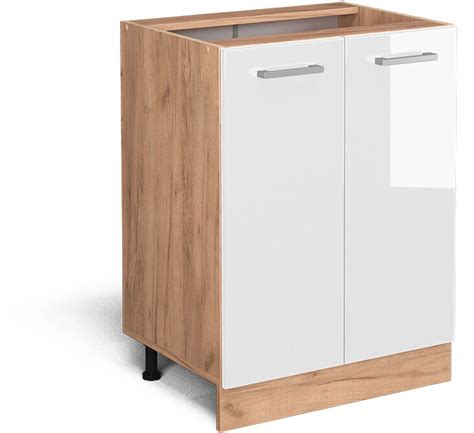 Vicco Unterschrank R Line Cm Eiche Wei Hochglanz Modern Ab