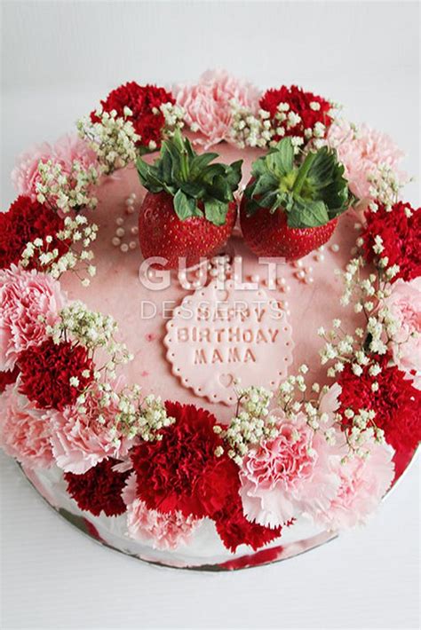 Carnation Strawberry Cake Cake By Guilt Desserts Cakesdecor