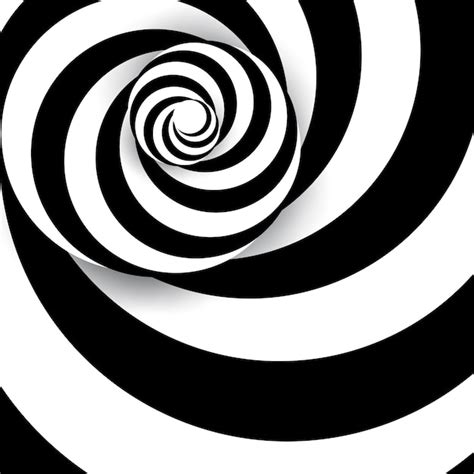 Arte dinámico de fondo abstracto en espiral Vector Premium